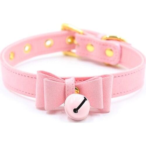 New Leather Collar Bdsm Bondage with Bow-Knot Bell Neck Collar Restraints Adult Games Erotic Toys Sex Products for Women-35