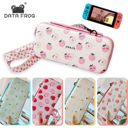 DATA FROG Fruit Style Portable Storage Bag For Nintendo Switch/Lite Console Travel Carrying Case For Nintendo Switch Accessories