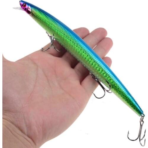 1 Pcs Big Laser Minnow Fishing Lures 18cm / 24g Fishing Hard Bait Crankbaits Isca Artificiais Pesca Sea Wobbler Swimming Baits