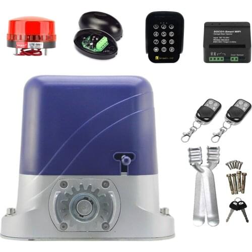 Automatic Sliding Gate Opener Driver Electric Remote Control Sliding Door Motor Operator Actuator for 500kg Gate Access Control