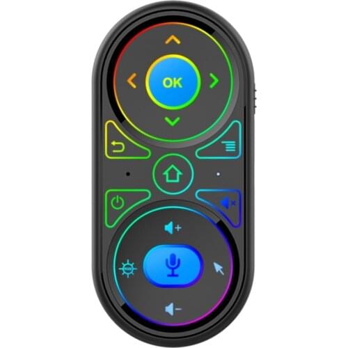G11 Air Mouse for Google Voice RGB Backlit Gyroscope 2.4G Wireless Rechargeable Remote Control with IR Learning