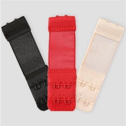 5p 100*25mm Bra Lengthen Buckle,2 Row,2 Buckle Bra Extenders,Multicolor Underwear Lengthen Stretch Elastic Band Extended Buckle
