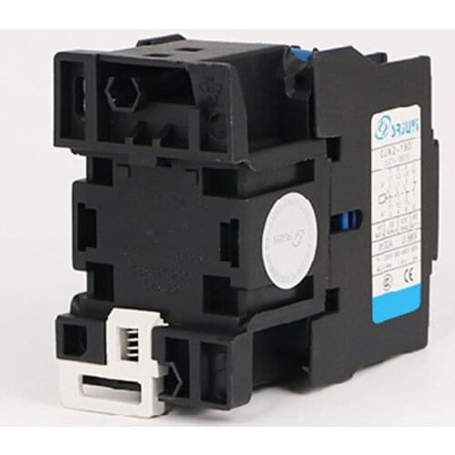 Rail Mount Industrial Electrical CJX2-1810 AC Contactor 220V 50Hz Coil 18A Copper Coils Three Phase 1NO