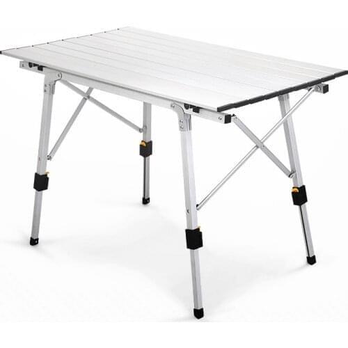 Picnic Table Chair Aluminium-Alloy Outdoor Camping Waterproof Folding Table Desk For 90*53cm