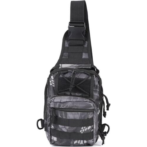 Unisex Outdoor Military Army Tactical Backpack Travel Bag Rucksack Camping Hiking Climbing Camouflage Shoulder Strap Chest Bag