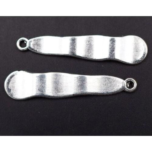 WKOUD 8pcs Silver Color Creative Metal Geometry Charm Necklace Bracelet DIY Jewelry Alloy Pendant For Jewelry Making A1518