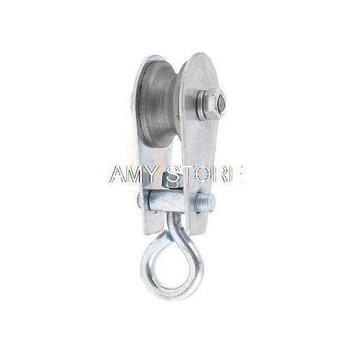 0.03T 0.05T 0.1T 0.2T 0.3T Ton Single Groove Sheave Swivel Hook Eye Rope Pulley Hoist Tool Metallic Lifting Tackle 30kg 100kg