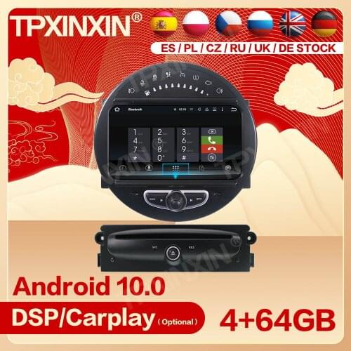 1 Din Carplay Android Radio Receiver Multimedia Stereo For BMW Mini 2006 2007 2008 2009 2010 2011 2012 2013 Recorder Head Unit