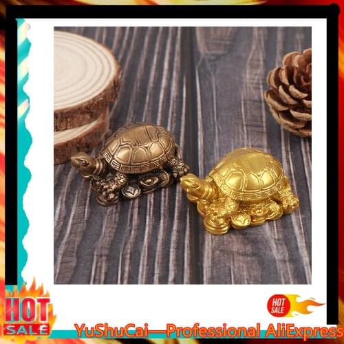 1pcs Turtle Figurines Miniatures Desk Ornaments Antique Statue Home Feng Shui Decor