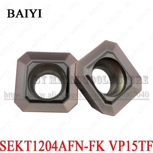 10pcs SEKT1204AFTN-FK VP15TF SEKT1204 AFTN FK milling carbide inserts turning tool milling cutter lathe tools indexable blade