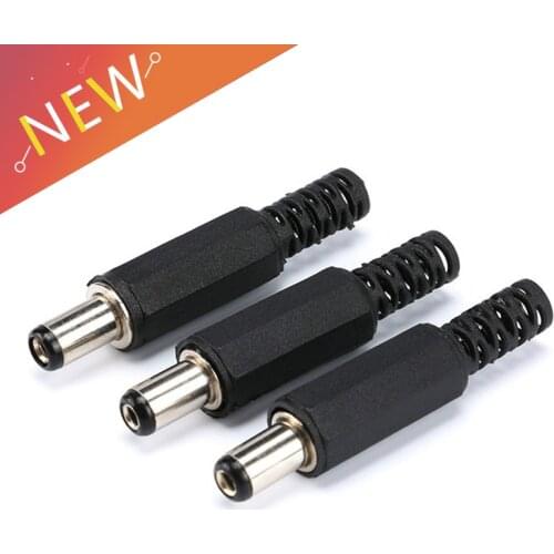 10pcs DC 5.5x2.1 mm Power cable Male Plug Connector Adapter Electrical Socket DC-005 DC-022 DC-012 DC-015 DC-053 DC-022B DC Plug