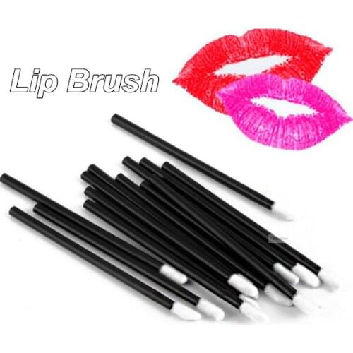 50pcs Disposable Cosmetic Lip Brush Lipstick Gloss Wands Applicator Makeup Tool stick kit