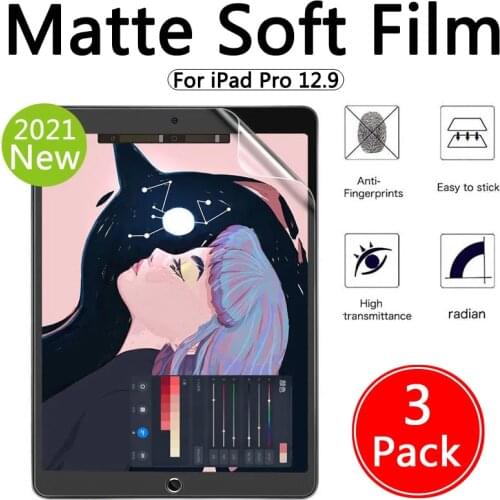 Anti-glare Matte Screen Protector for iPad Pro 12.9 inch 2021 2020 2018 2017 2015 Anti-fingerprint Film Like Writing on Paper