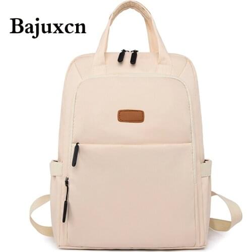 White Oxford backpack Retro Multifunction Backpack 2021 New Women Backpack Lady High capacity Travel Backpack Bookbag for Girls