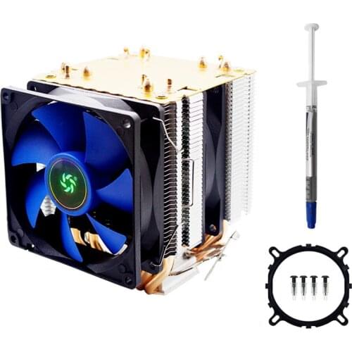 Silent RGB CPU Cooler 6 Heatpipes Ventilador PWM 4PIN CPU Fan for Intel X299 2099 2011 X79 X799 AM3 AM4 Motherboard CPU Radiator
