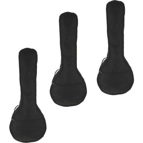3 Pieces Acoustic Mandolin Carry Storage Case Gig Bag For A Style Mandolin