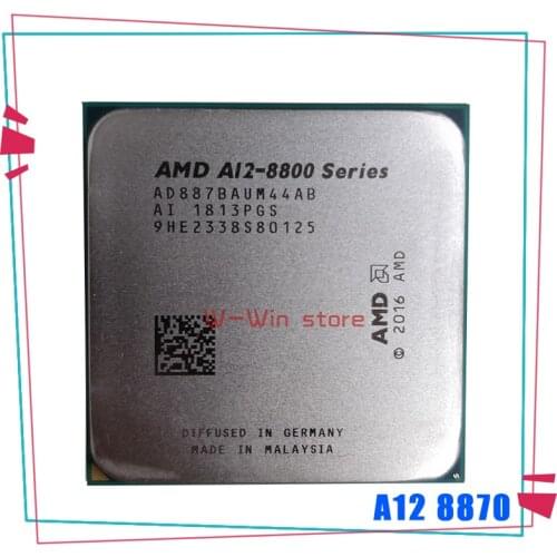 AMD A12-8800 Series PRO A12-8870 A12 8870 3.1 GHz Quad-Core CPU Processor AD887BAUM44AB Socket AM4