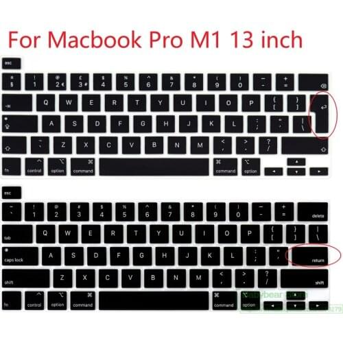 For MacBook Pro M1 13 inch 2020 A2289 A2251 A2338 2021 for MacBook Pro 16" A2141 English Euro US Keyboard cover Skin Protector