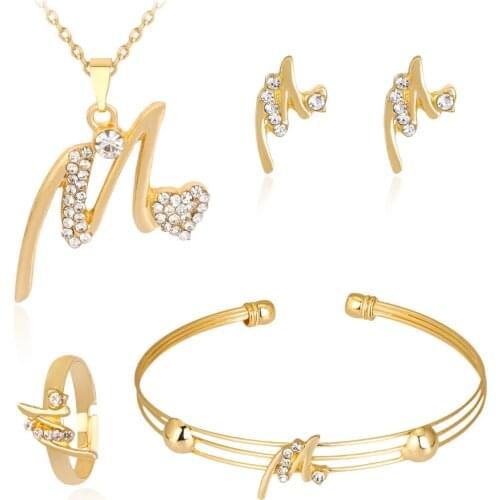 HC Fashion Character Pendant Necklace Set Kids Jewelry Trendy Gold Color Children Jewelry Sets Crystal Cute Girl Gifts Jewelry T