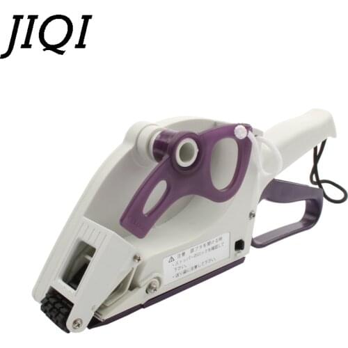 JIQI Semi-automatic Round Bottle Adhesive Sticker Square Code Manual Packing Labeling Machine Handle pricing tag Bidder Labeller