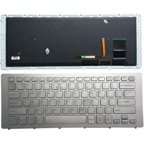 US Laptop Keyboard For SONY SVF15N Series SVF15N100C SVF15N18SCB SVF15N18SCP SVF15N18SCS Sliver English With backlight