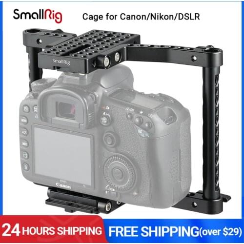 SmallRig VersaFrame Camera Cage for Canon 50 60 70 80D/Nikon D7000 7100 7200/Sony A9 DSLR Adjustable Camera Cage - 1584