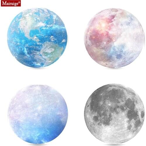 Kawaii Round Celestial Mouse Pad Soft Mat for Game Computer Cap Desk Mat Pads Non-Slip Rubbe PC Waterproof Office MousePad 22cm