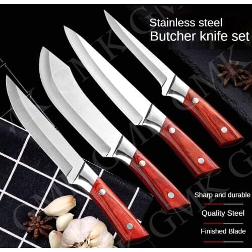 Stainless Steel Kitchen Knives Forged Boning Knife Butcher Knife Meat Cleaver Vegetable Cutter Kitchen Tools