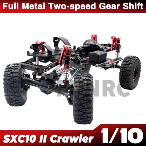 KYX SCX10 II 313mm Wheelbase Metal Axle Two-speed Climbing Crawler Frame RC Remote Control Car KIT Model Adult Children Toy Gift