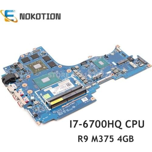 NOKOTION FRU 5B20M55518 AIPY6 LA-C951P For Lenovo ideapad Y700-14ISK Laptop Motherboard I7-6700HQ CPU R9 M375 4GB GDDR3