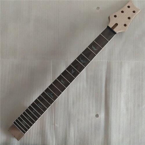 Unfinished mahogany 22 frets electric guitar neck rosewood fingerboard set-in guitar neck 24.75inch