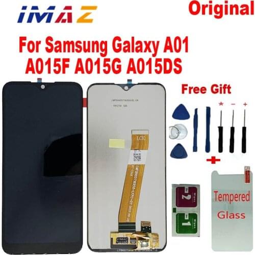 IMAZ Original 5.7" LCD For Samsung Galaxy A01 A015F LCD Display For A015G A015F/DS Touch Screen Digitizer Assembly Replacement