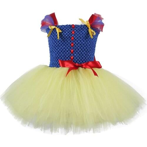 Flower Infant Girls Cartoon Tutu Dress Princess Ball Gown Snow White Cosplay Newborn Baby Girls Dress For Wedding Birthday Party
