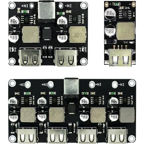 QC3.0 QC2.0 USB DC-DC Buck Converter Charging Step Down Module 6-32V 9V 12V 24V to Fast Quick Charger Circuit Board 5V