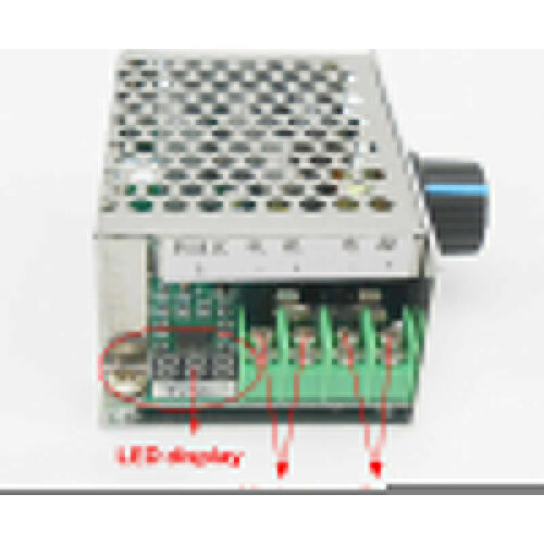 PWM DC Motor Controller Digital Display Governor 6V-60V 12V 24V 36V 48V 30A 15KHZ Potentiometer with Switch Percentage Display