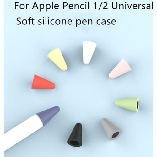 8pcs Silicone Replacement Tip Case for Apple Pencil 1 2 Touchscreen Stylus Pen Case Nib Protective Cover Skin for Apple Pencil
