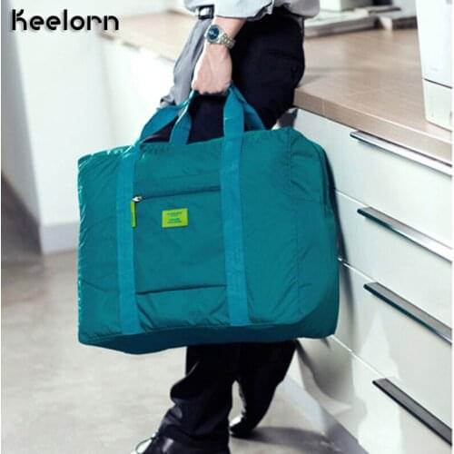 Keelorn wholesale Simple Multifunction Foldable Waterproof Travel Handbag Suitcase Storage Bag Large Capacity Shoulder Bags