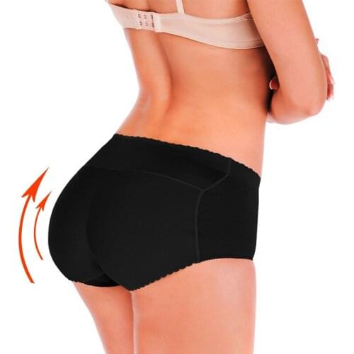 Mid-waist Fake Butt Hips Push Up Triangle Briefs Smooth One-piece Seamless Breathable Ladies Butt Lift Body Shaping Underwear