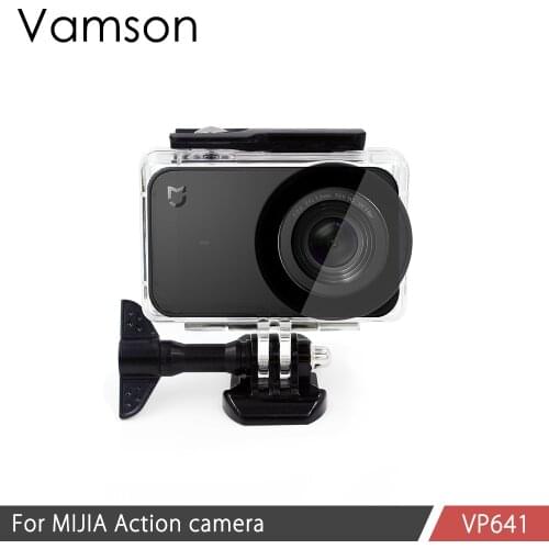 Vamson for Xiaomi mijia Accessories 45m Waterproof Housing Underwater Diving Case for MI jia 4K VP641
