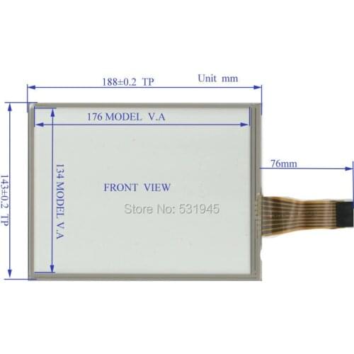 ZhiYuSun TR8084F 8 Inch 8 line Touch Screen welding 188mm*143mm for GPS CARS 188*143 this compatable