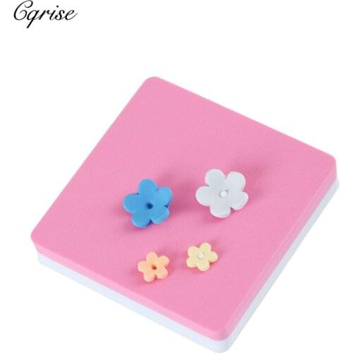 10*10cm Square Shape Flower Modelling Fondant Cake Foam Pad Sponge Gum Paste Decorating Mat For Flower Making Tool cake stand