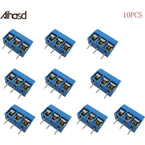 10PCS 3P Screw Terminal Connector 5.08mm Pitch 301-3P