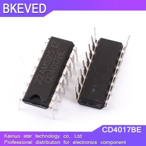10PCS CD4017BE DIP16 CD4017 DIP CD4017B DIP-16 HEF4017BP TC4017BP CD4017CN HD14017BP