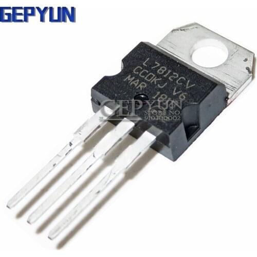 10PCS L7812CV TO220 L7812 TO-220 stabilivolt voltage-regulator tube High quality Gepyun