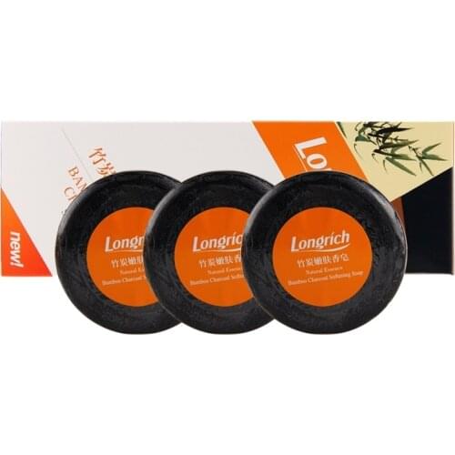 #5 Longrich Natural Essence Bamboo Charcoal Brightening Soap+FREE SHIPPING