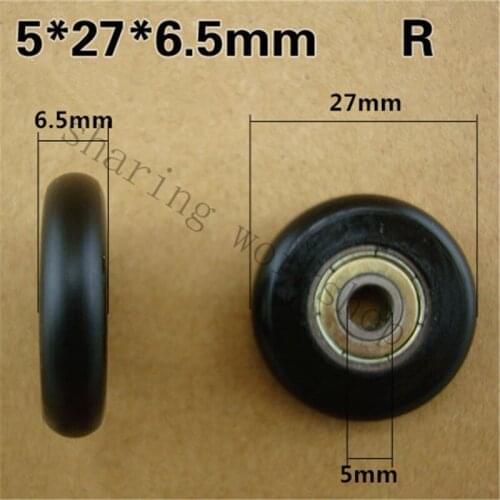5x27x6.5mm 5*27*6.5mm POM pulley plastic small wheel nylon 625zz bearing for coated doors and Windows pulley