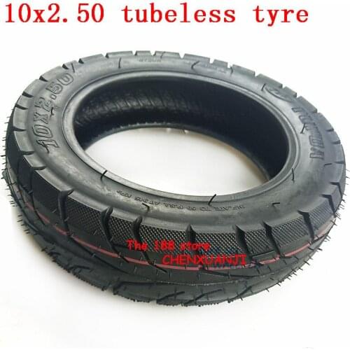 Tubeless Tyre 10x2.50 for Electric Scooter Balancing Hoverboard self Smart Balance Tire 10 inch tyre without Inner Tube