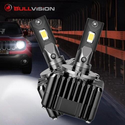 Bullvision Xenon D1S Car Bulbs 6000K 12V 30000Lm D3S Hid Xenon Lamp Super Bright Led Headlights High Low Beam Ice Lamps Csp 120W