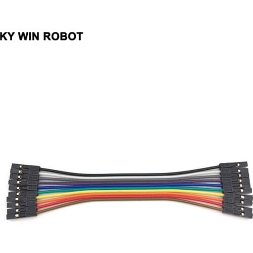 Dupont line 10pcs 10cm 2.54mm 1p-1p Pin Female to Female Color Breadboard Cable Jump Wire Jumper For Arduino