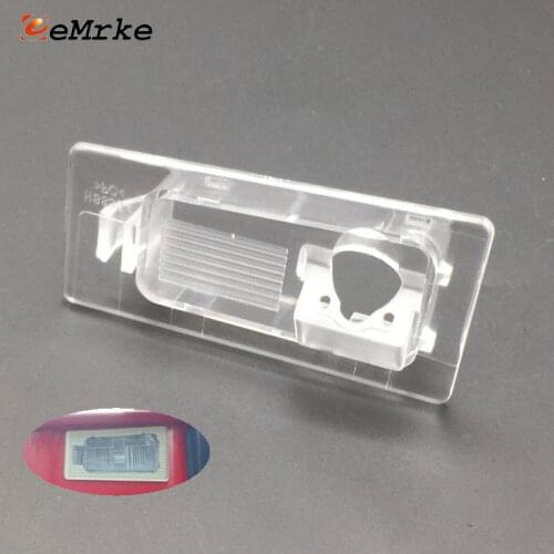 EEMRKE for Kia Ceed SW III 2012 Wagon / Cerato III 2013 Russia Car Rearview Camera Bracket License Plate Lights Mount Housing